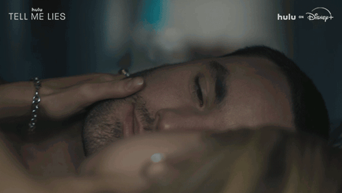 A Poster For Tell Me Lies Shows A Man And Woman GIF