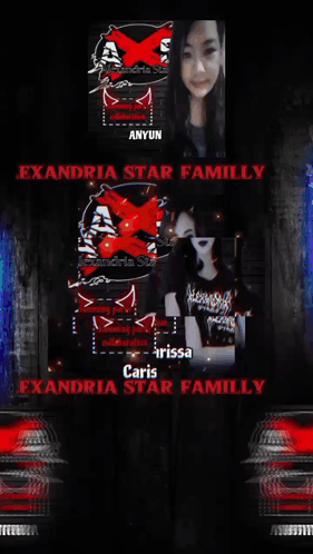 A Poster For The Alexandria Star Family Shows A Girl With Glasses GIF