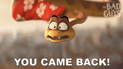 A Poster For The Bad Guys Shows A Cartoon Snake GIF