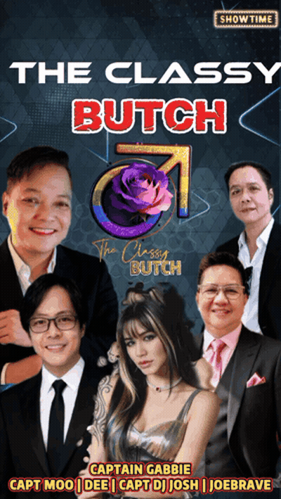 A Poster For The Classy Butch Shows A Group Of People GIF