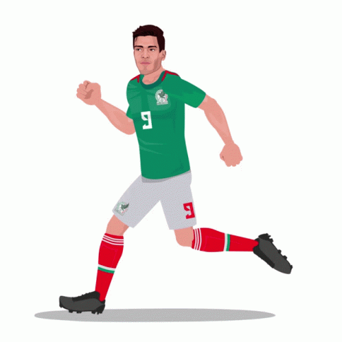 A Poster For The Fifa World Cup Qatar2022 Shows A Soccer Player GIF