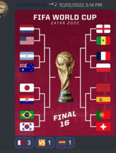 A Poster For The Final 16 Of The World Cup With Flags And A Soccer Ball GIF