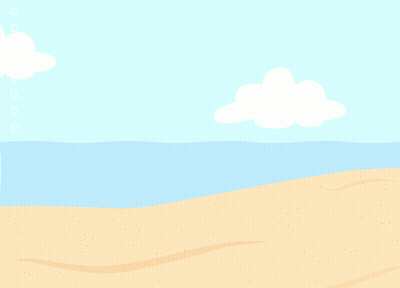 A Poster For The First Day Of Summer With Sunglasses A Crab And A Starfish GIF