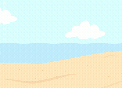 A Poster For The First Day Of Summer With Sunglasses A Crab And A Starfish GIF