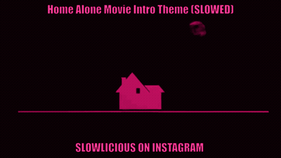 A Poster For The Home Alone Movie Intro Theme Slowed GIF