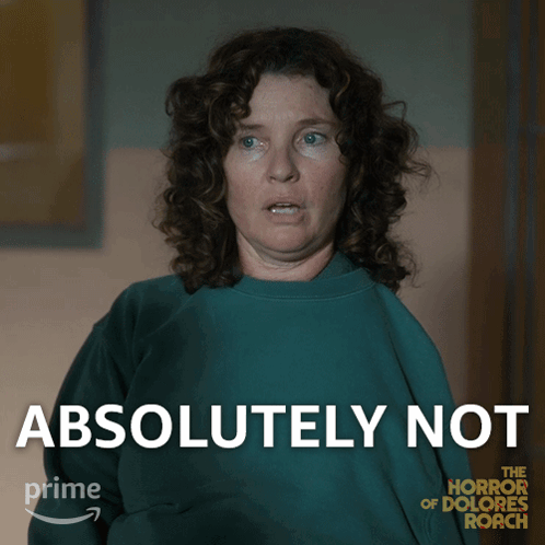 A Poster For The Horror Of Dolores Roach Shows A Woman In A Green Shirt GIF