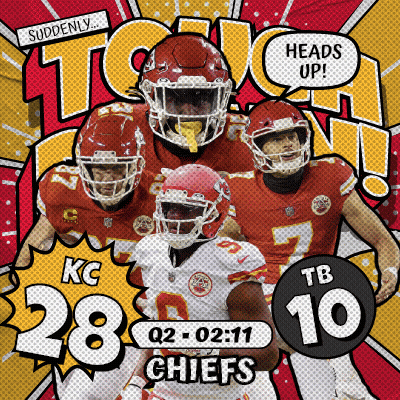A Poster For The Kansas City Chiefs Shows A Group Of Players GIF