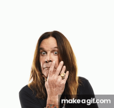 A Poster For The Knight Ozzy Osbourne GIF