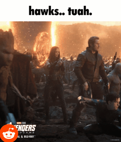 A Poster For The Movie Avengers Endgame GIF