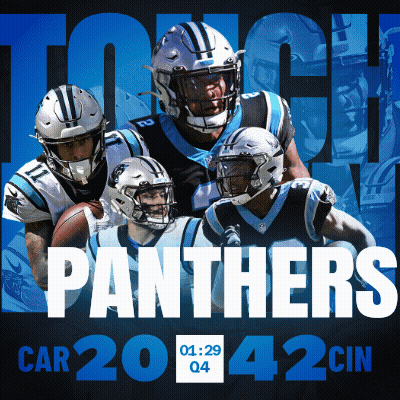 A Poster For The Panthers Shows A Group Of Players GIF