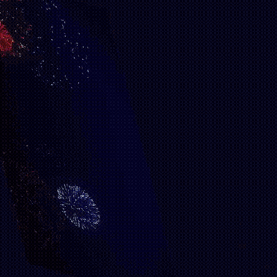 A Poster For The Rebel 107.9 New Year 'S Music Marathon With Champagne Glasses And Fireworks GIF