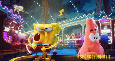 A Poster For The Spongebob Movie Shows Patrick And Spongebob GIF
