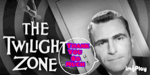 A Poster For The Twilight Zone With A Man In The Foreground GIF