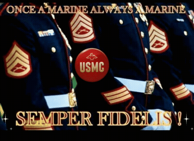 A Poster For The Us Marines That Says Semper Fidelis GIF