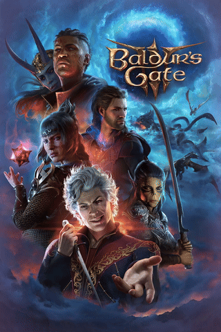 Baldur's Gate Video Game Poster GIF
