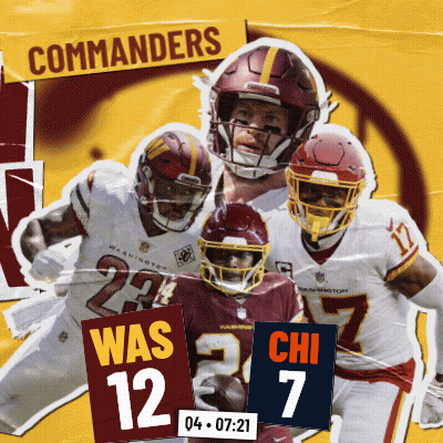 A Poster For The Washington Redskins Football Team Shows A Collage Of Their Players GIF