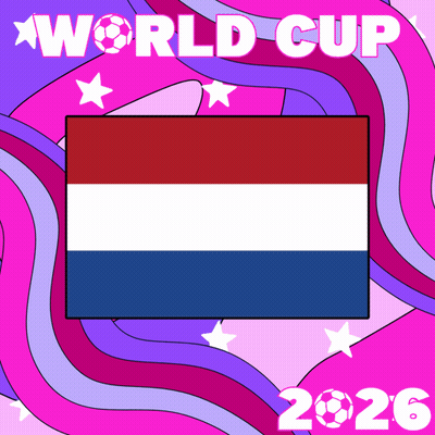 A Poster For The World Cup 2026 With A Flag In The Middle GIF