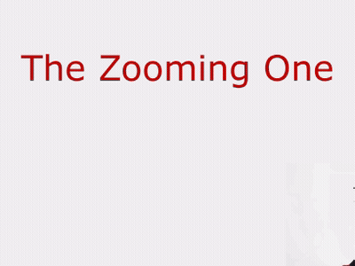 A Poster For The Zooming One With A Red Monster On It GIF