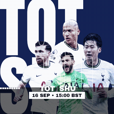 A Poster For Tottenham Soccer Players On 16 Sep At 15:00 GIF