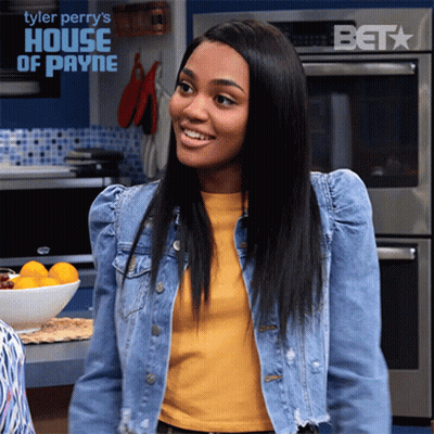 A Poster For Tyler Perry 'S House Of Payne Shows A Woman In A Kitchen GIF