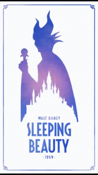 A Poster For Walt Disney 'S Sleeping Beauty GIF
