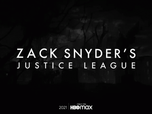 A Poster For Zack Snyder 'S Justice League Shows A Batman Statue GIF