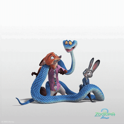 A Poster For Zootopia 2 With A Fox And A Rabbit GIF