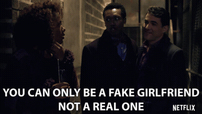 a poster from netflix that says you can only be a fake girlfriend not a real one on it