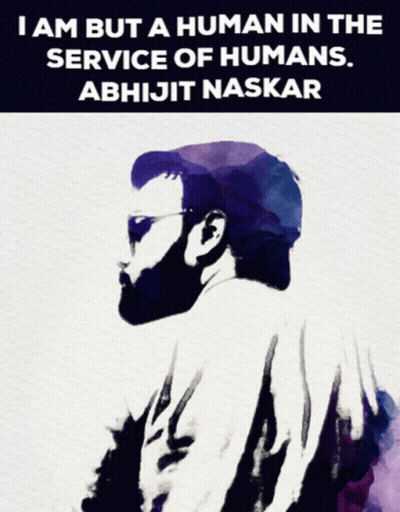 A Poster Of A Man With A Quote By Abhijit Naskar GIF