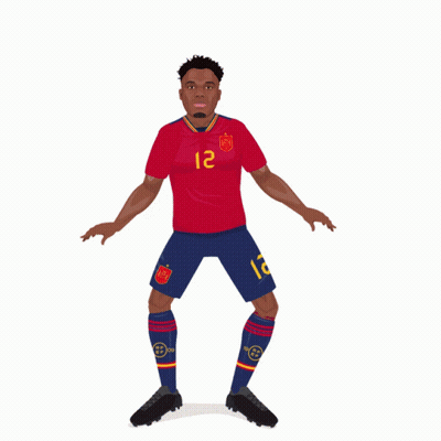 A Poster Of A Soccer Player With The Name An On It GIF