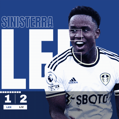 A Poster Of A Soccer Player With The Name Sinistrera On It GIF