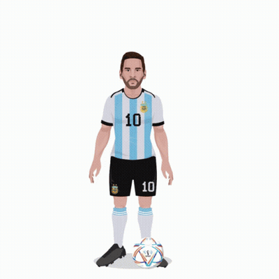 A Poster Of A Soccer Player With The Number 10 On His Shirt GIF