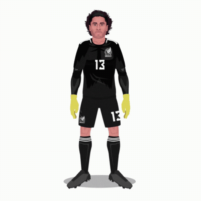 A Poster Of A Soccer Player With The Number 13 On His Jersey GIF