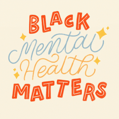 A Poster Says Black Mental Health Matters GIF
