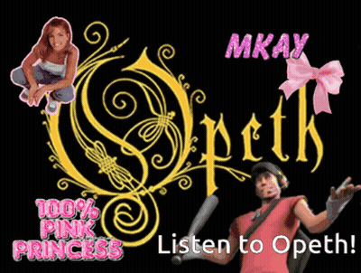 A Poster That Says 100 % Pink Princess Listen To Opeth On It GIF