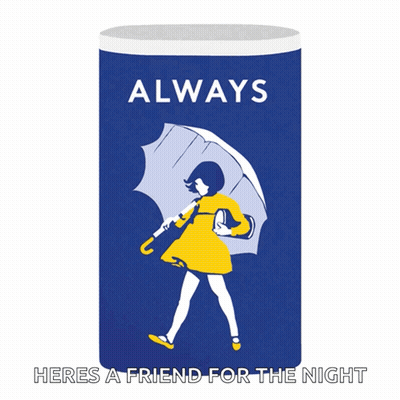 A Poster That Says Always Heres A Friend For The Night On It GIF