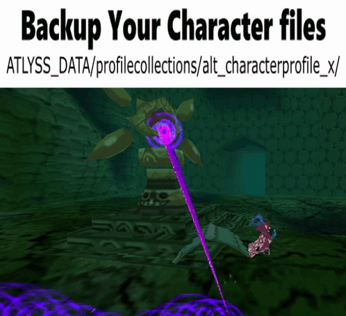 Backup Your Character Files Poster GIF