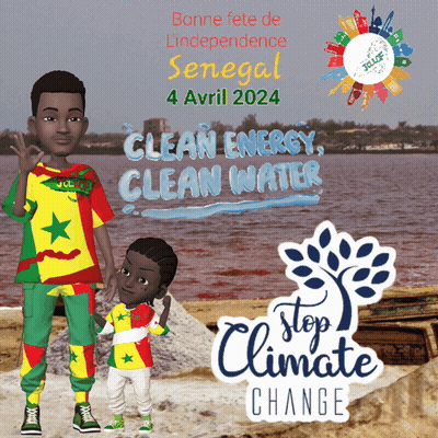 A Poster That Says Clean Energy Clean Water On It GIF