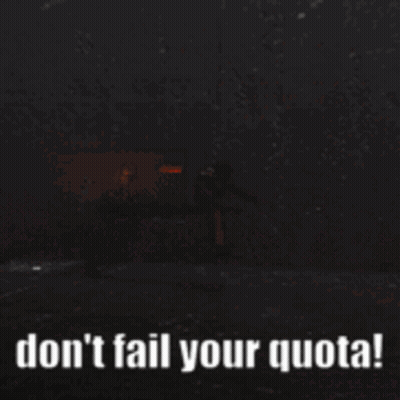 A Poster That Says " Do N't Fail Your Quota " GIF