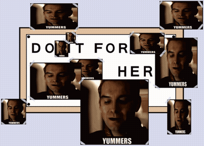 A Poster That Says Do N't For Her GIF