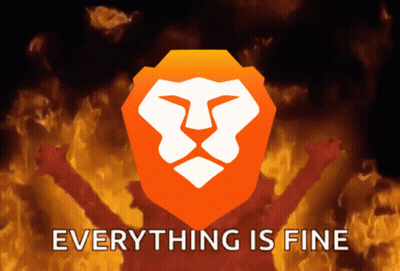 A Poster That Says Everything Is Fine With A Lion GIF
