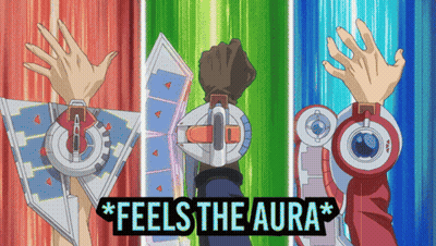 A Poster That Says Feels The Aura In Black GIF