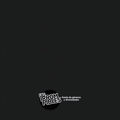 A Poster That Says ' Frente De Generos Y Diversidades ' At The Bottom GIF
