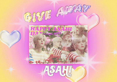 A Poster That Says " Give Away " On It GIF