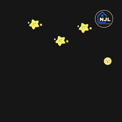 A Poster That Says Goodnight Everyone With Stars In The Background GIF