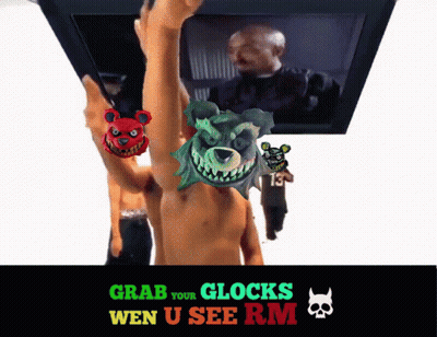A Poster That Says Grab Your Clocks Wen U See Rm On It GIF