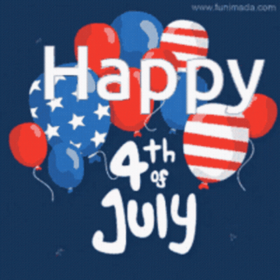 A Poster That Says Happy 4Th Of July GIF