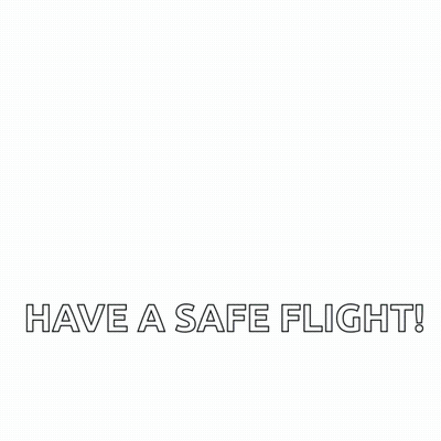 A Poster That Says Have A Safe Flight With An Indian Flag GIF