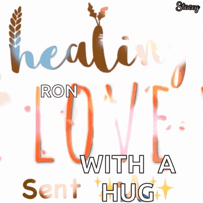 A Poster That Says Healing Love Sent Hug GIF