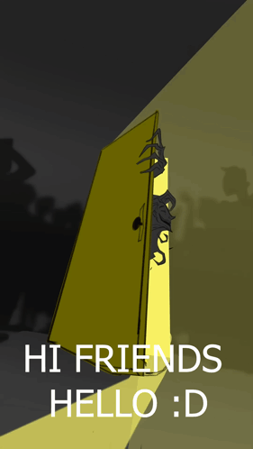 A Poster That Says Hi Friends Hello : D On It GIF